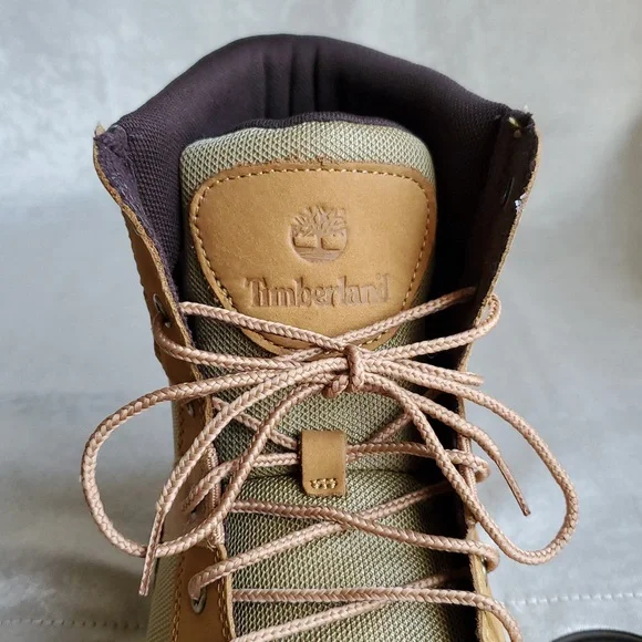 🆕️ TIMBERLAND Davis Square L/F Boot Wheat Nubuck Leather MEN'S SIZE: 13 - Picture 10 of 15
